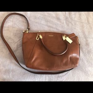 Coach leather cross body purse